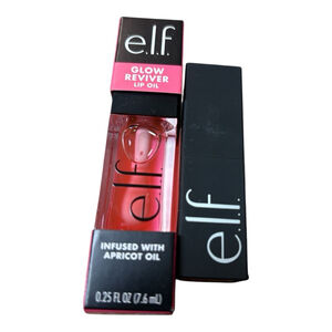 e.l.f. Lot of 2: Glow Reviver Lip Oil (Pink Quartz)+ Satin Lipstick (Talk)